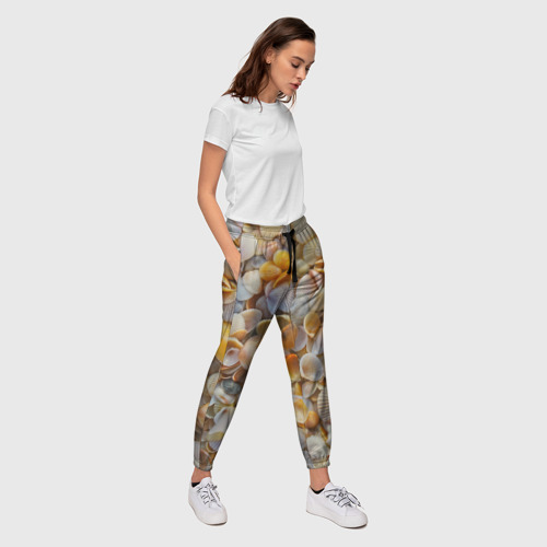 Женские брюки 3D Ракушка, цвет 3D печать - фото 5