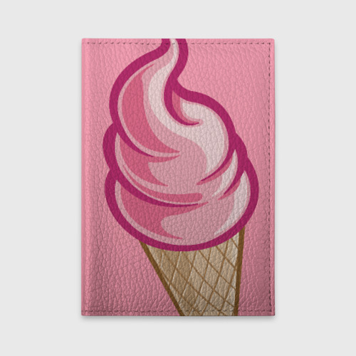 Обложка для автодокументов Ice Cream, цвет черный