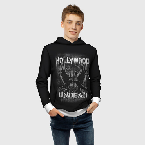 Детская толстовка 3D Hollywood Undead, цвет белый - фото 6