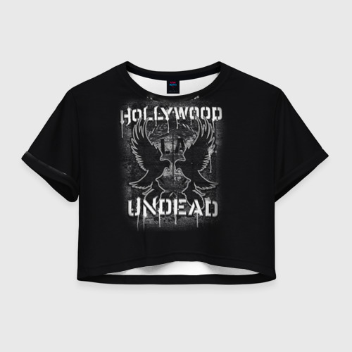 Женская футболка Crop-top 3D Hollywood Undead, цвет 3D печать