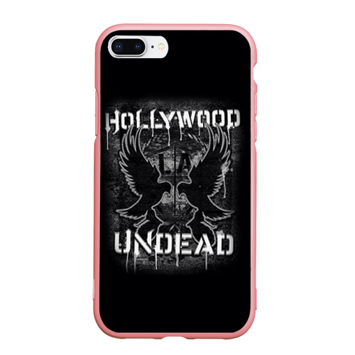 Чехол для iPhone 7Plus/8 Plus матовый Hollywood Undead, цвет баблгам