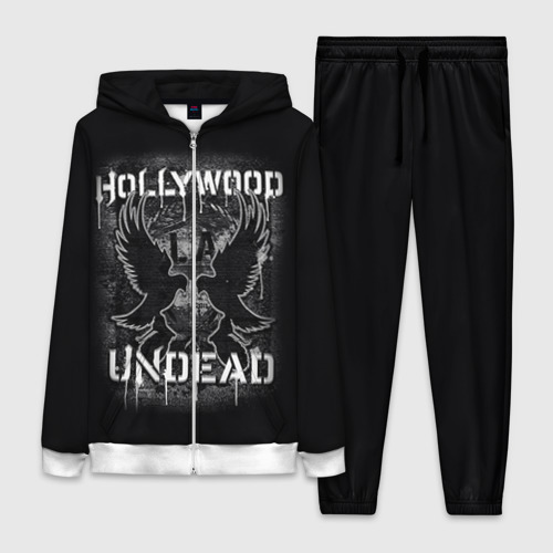 Женский костюм с принтом Hollywood Undead, вид спереди №1