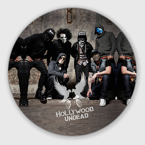 Круглый коврик для мышки Hollywood Undead