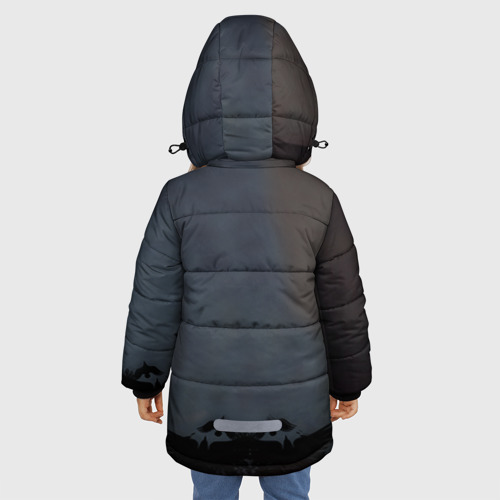 Зимняя куртка для девочек 3D Дневники вампира, цвет светло-серый - фото 4