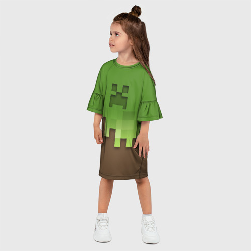 Детское платье 3D Minecraft edition, цвет 3D печать - фото 3