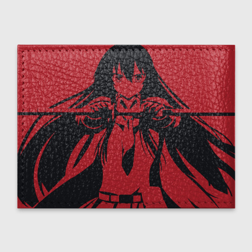 Обложка для студенческого билета Red Anime Girl, цвет черный - фото 2