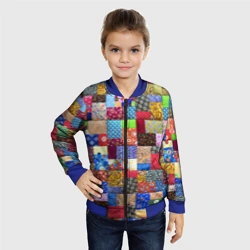 Детский бомбер 3D Лоскутное шитьё - фото 2