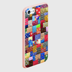 Чехол для iPhone 5/5S матовый Лоскутное шитьё - фото 2