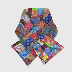 Шарф-пуховик 3D Лоскутное шитьё