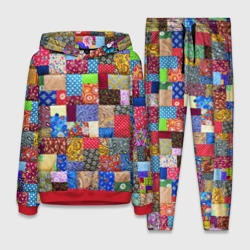 Женский костюм с толстовкой 3D Лоскутное шитьё