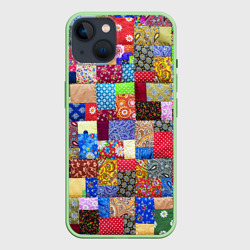 Чехол для iPhone 14 Лоскутное шитьё