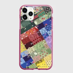 Чехол для iPhone 11 Pro матовый Лоскутное шитьё