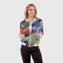 Женский бомбер 3D Лоскутное шитьё - фото 2