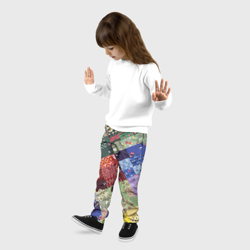 Детские брюки 3D Лоскутное шитьё, цвет 3D печать - фото 3