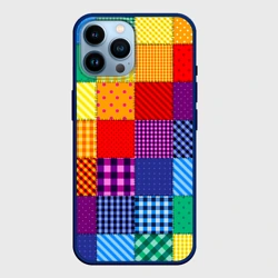Чехол для iPhone 14 Pro Max Лоскутное шитьё