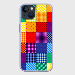 Чехол для iPhone 14 Лоскутное шитьё