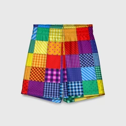 Детские спортивные шорты 3D Лоскутное шитьё