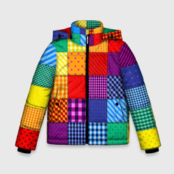 Зимняя куртка для мальчиков 3D Лоскутное шитьё