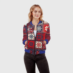 Женский бомбер 3D Лоскутное шитьё - фото 2