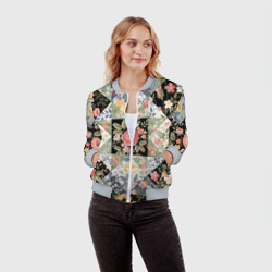 Женский бомбер 3D Лоскутное шитьё - фото 2