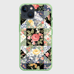 Чехол для iPhone 14 Лоскутное шитьё