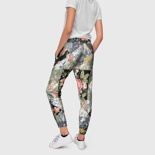 Женские брюки 3D Лоскутное шитьё, цвет 3D печать - фото 4