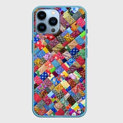 Чехол для iPhone 14 Pro Max Лоскутное шитьё