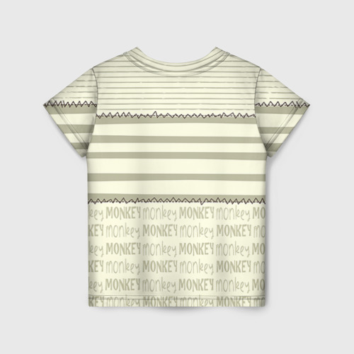 Детская футболка 3D Обезьянка, цвет 3D печать - фото 2