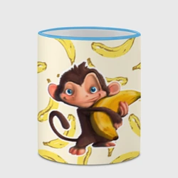 Кружка с полной запечаткой Обезьяна с бананом - фото 2