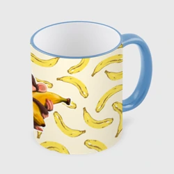 Кружка с полной запечаткой Обезьяна с бананом