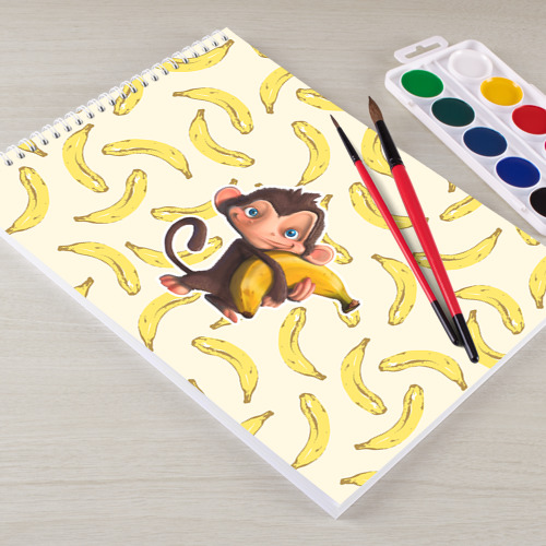 Альбом для рисования Обезьяна с бананом - фото 3