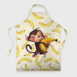 Фартук 3D Обезьяна с бананом