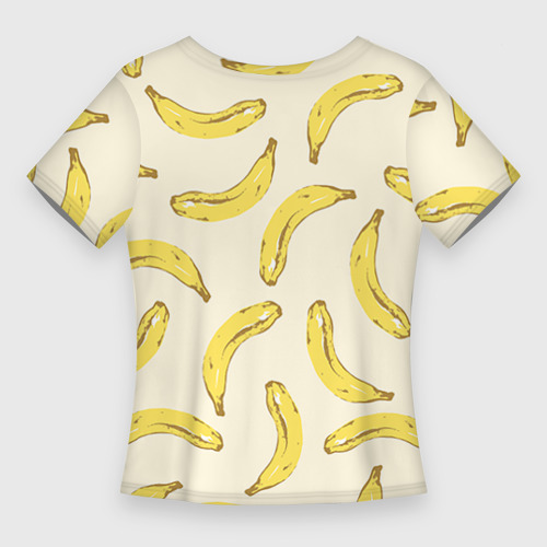 Женская футболка 3D Slim Обезьяна с бананом, цвет 3D печать - фото 2