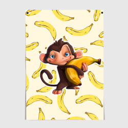 Постер Обезьяна с бананом
