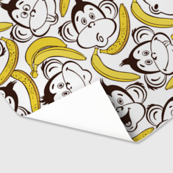 Бумага для упаковки 3D Обезьянки и бананы - фото 2