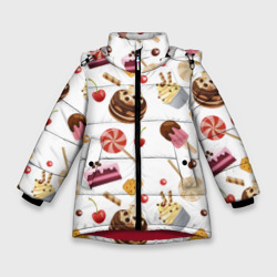 Зимняя куртка для девочек 3D Sweet time