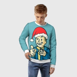 Детский свитшот 3D Новогодний Fallout - фото 2