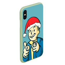 Чехол для iPhone XS Max матовый Новогодний Fallout - фото 2