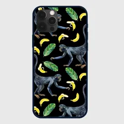 Чехол для iPhone 12 Pro Max Обезьянки и бананы