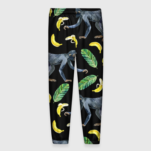 Мужские брюки 3D Обезьянки и бананы, цвет 3D печать - фото 2