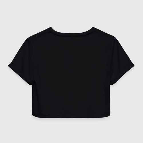 Женская футболка Crop-top 3D Мандрил, цвет 3D печать - фото 2