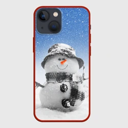 Чехол для iPhone 13 mini Снеговик