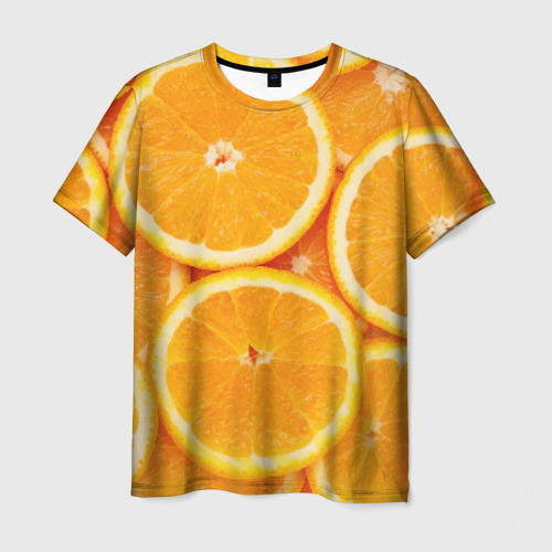 Мужская футболка 3D Апельсинчик