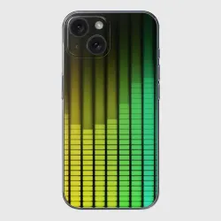 Чехол для iPhone 15 силиконовый с защитой камеры Эквалайзер