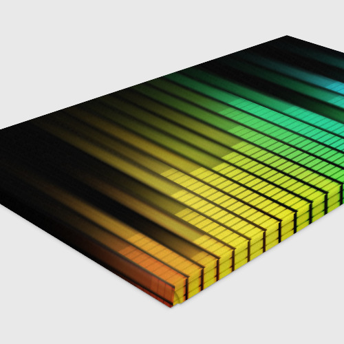 Холст прямоугольный Эквалайзер, цвет 3D печать - фото 4