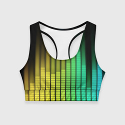 Женский спортивный топ 3D Эквалайзер