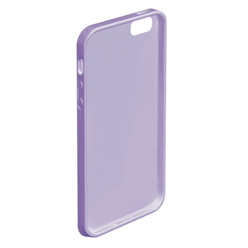 Чехол для iPhone 5/5S матовый Эквалайзер, цвет светло-сиреневый - фото 4