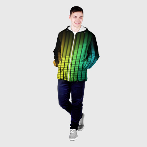 Мужская куртка 3D Эквалайзер, цвет 3D печать - фото 3