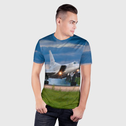 Мужская футболка 3D Slim Самолёт - фото 2