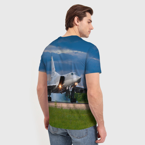 Мужская футболка 3D Самолёт, цвет 3D печать - фото 4